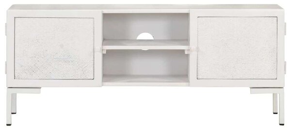 Mangófa TV-szekrény - Fehér - 115cm