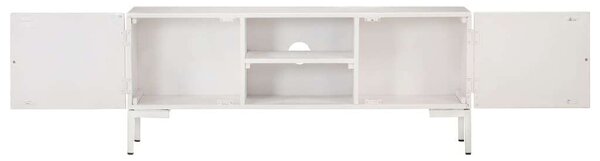 Mangófa TV-szekrény - Fehér - 115cm