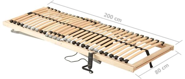Elektromos Ágyrács - 7 Zónás, 28 Léces - 80x200 cm