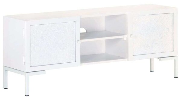 Mangófa TV-szekrény - Fehér - 115cm