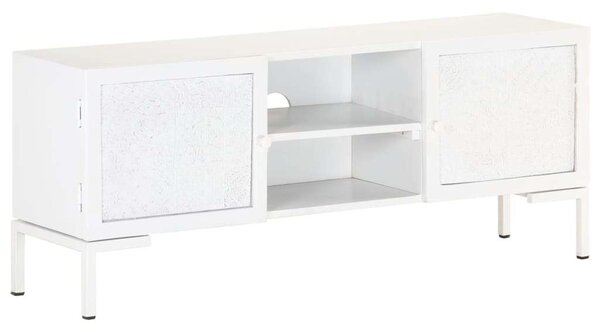 Mangófa TV-szekrény - Fehér - 115cm