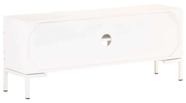 Mangófa TV-szekrény - Fehér - 115cm