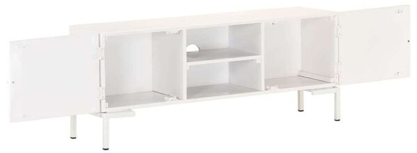 Mangófa TV-szekrény - Fehér - 115cm