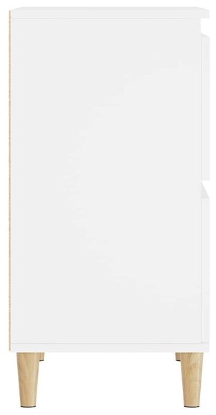 VIDAXL - Fehér Fa Tálalószekrény Szett - 2 db - 60x35x70 cm