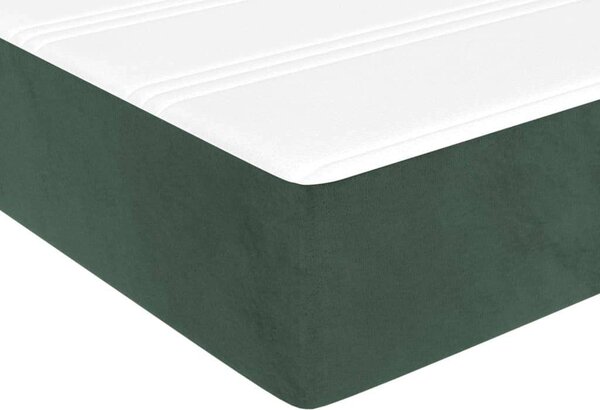 VidaXL Bársony Ágy 200x200 cm Matraccal