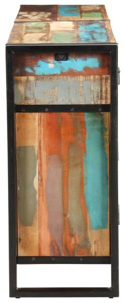 Rusztikus Újrahasznosított Fa Tálalószekrény - Ipari Stílus - 172x35x80cm