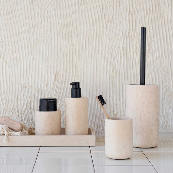 Krémszínű márvány szappanadagoló 200 ml Marble – Mette Ditmer Denmark
