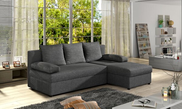 Sarokkanapé Genna (szürke) (J). Akció -15%