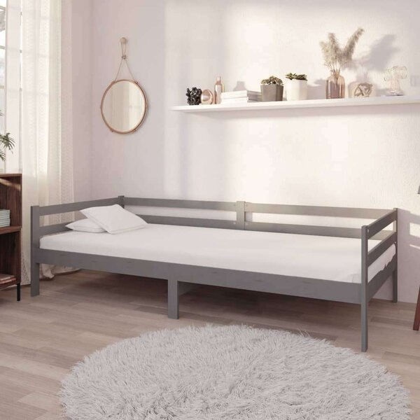 VIDAXL - Tömör Fenyőfa Kanapéágy - 90x200 cm
