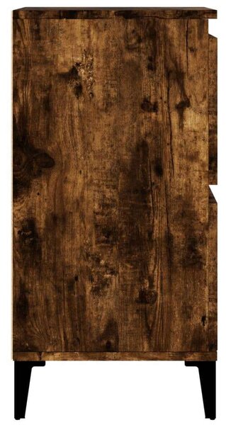 VIDAXL - Fa Tálalószekrény - Füstös Tölgy - 60x35x70 cm (2 db)