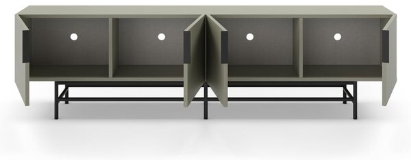 Zöldesszürke TV-állvány 200x54,5 cm Eldia – Marckeric