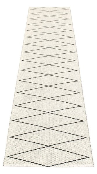 Fekete kültéri-beltéri futószőnyeg 70x320 cm Max Black – Pappelina