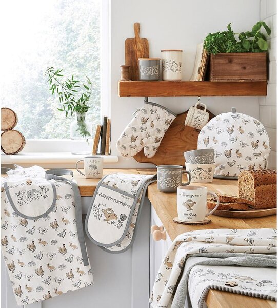 Pamut konyharuha szett 3 db-os 45x65 cm Country Animals – Cooksmart ®