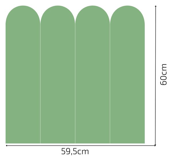 PIPPER. Textil öntapadó tapéta - Boltív - Palack zöld színű Méret: 60cm, Szín: Kombináció