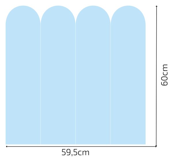 PIPPER. Textil öntapadó tapéta - Boltív - Tengerészkék szín Méret: 60cm, Szín: Sötét