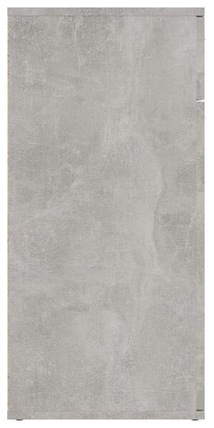 Betonszürke forgácslap tálalószekrény 80 x 36 x 75 cm