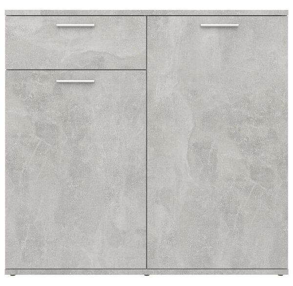 Betonszürke forgácslap tálalószekrény 80 x 36 x 75 cm