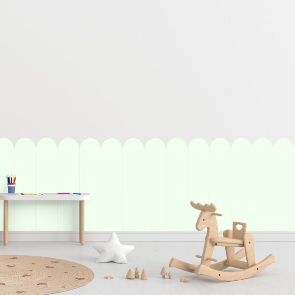 PIPPER. Textil öntapadó tapéta - Boltív - Menta színű Méret: 80cm, Szín: Kombináció