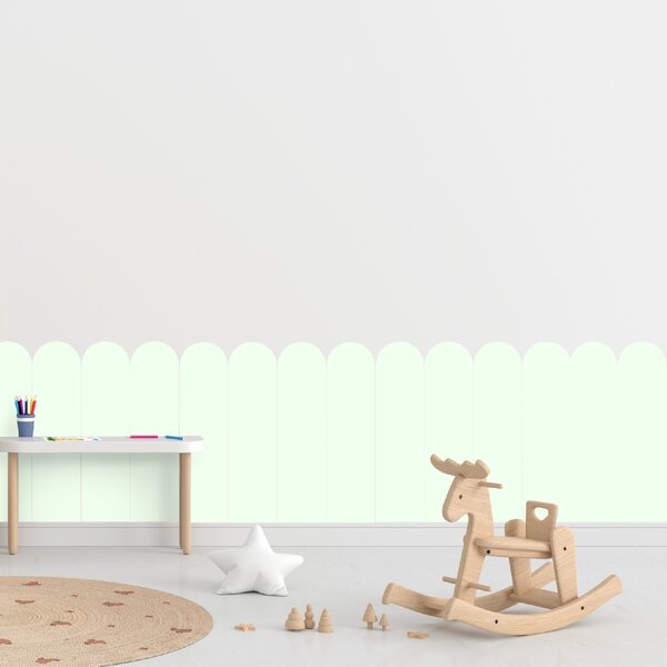 PIPPER. Textil öntapadó tapéta - Boltív - Menta színű Méret: 80cm, Szín: Kombináció