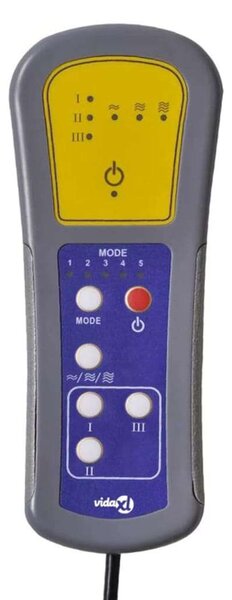 Fekete műbőr elektromos dönthető masszázsfotel