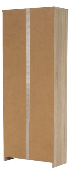 KONDELA Irattartó zárható szekrénnyel, sonoma tölgy/fehér, JOHAN 2 NEW 10