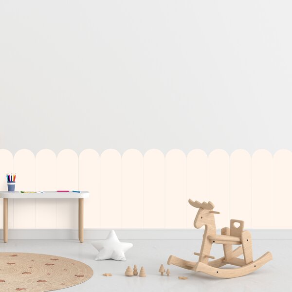 PIPPER. Textil öntapadó tapéta - Boltív - Krém színű Méret: 100cm, Szín: Sötét