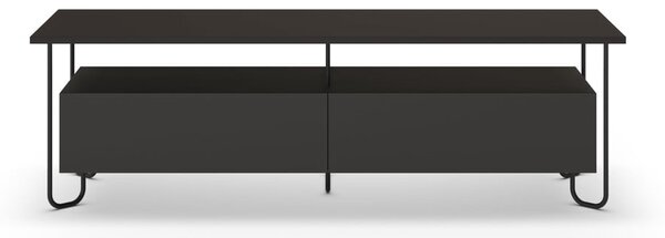 Fekete TV-állvány 150x45 cm Dilly – Marckeric
