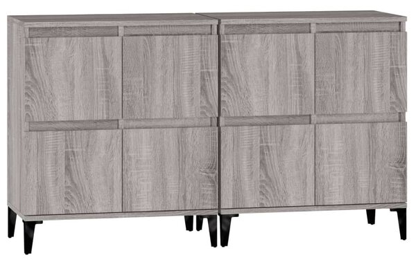Sonoma Szürke Tálalószekrény Szett - 2 db - 60x35x70 cm
