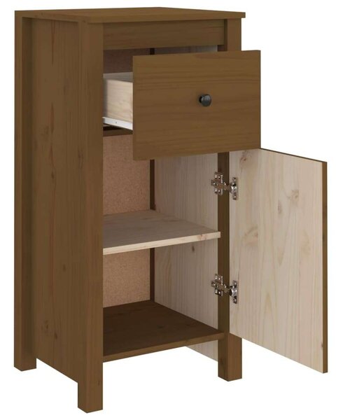 VIDAXL - Tömör Fenyőfa Tálalószekrény - 2 db - 40x35x80 cm