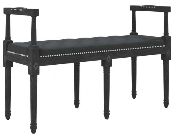 Elegáns Bársony Ülőpad - Francia Vintage - 110x40x70 cm