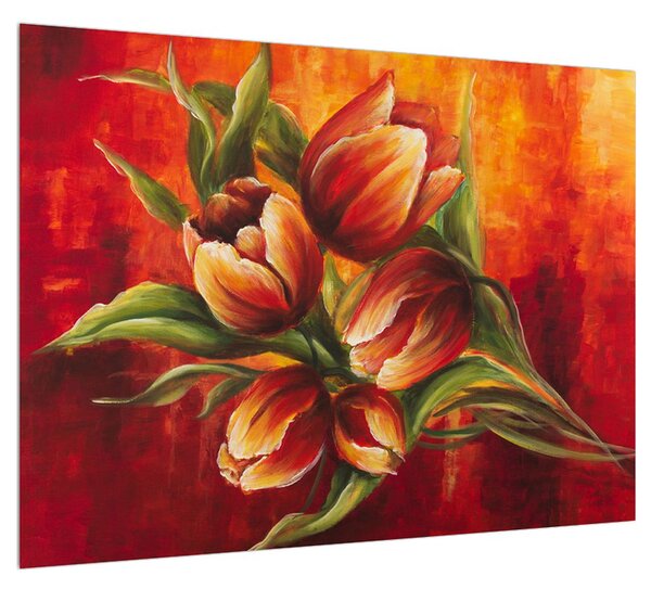 Tulipánok virága képe (70x50 cm)
