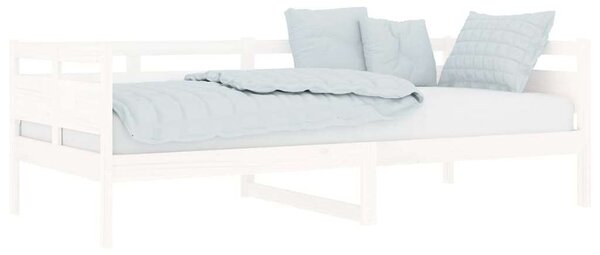 VIDAXL - Fehér Fenyőfa Kanapéágy - 90x200 cm