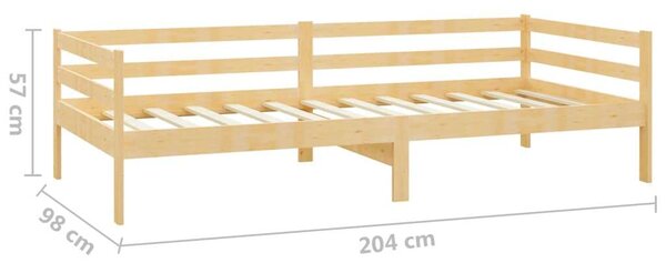 VidaXL Fenyőfa Kanapéágy - 90x200 cm