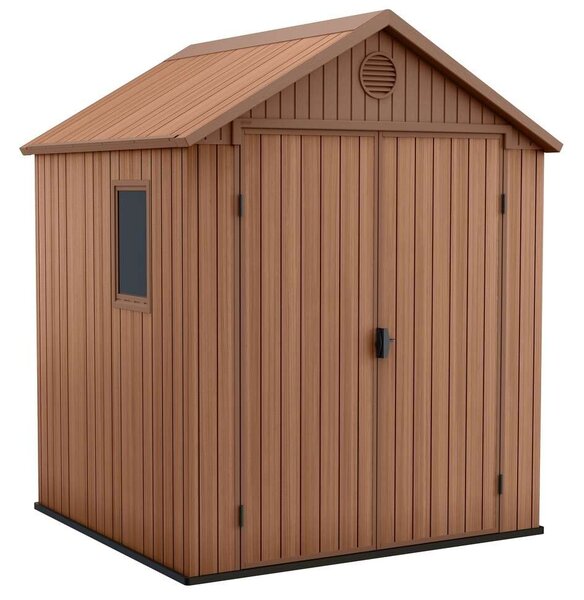 KETER DARWIN 6x6 műanyag kerti ház, tároló - barna (Méret: 190)