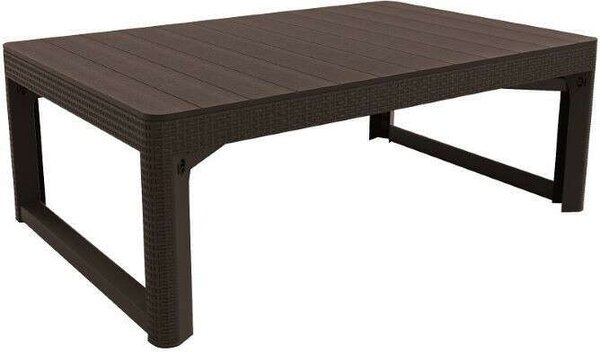 ALLIBERT LYON ÁLLÍTHATÓ MAGASSÁGÚ MŰANYAG KERTI ASZTAL, 72 cm - barna ()