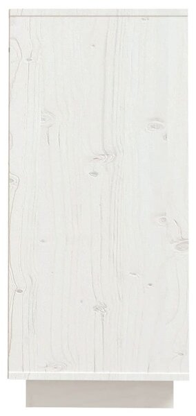 Fenyőfa Fiókos Szekrény - Fehér - 60x34x75 cm