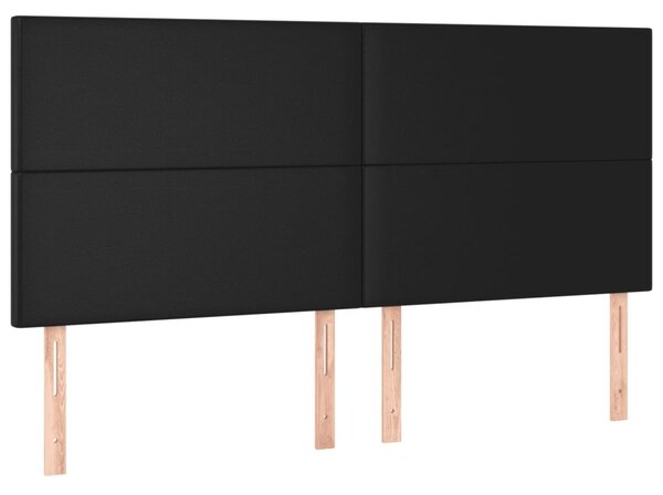 LED-es Műbőr Ágy - Zsebrugós Matrac - 200x200 cm