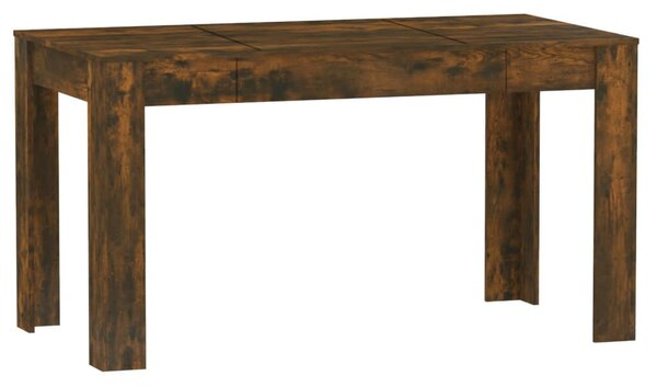 Füstös tölgy színű szerelt fa étkezőasztal 140 x 74,5 x 76 cm
