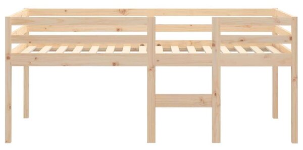 VidaXL tömör fenyőfa magasított ágy 90x190 cm