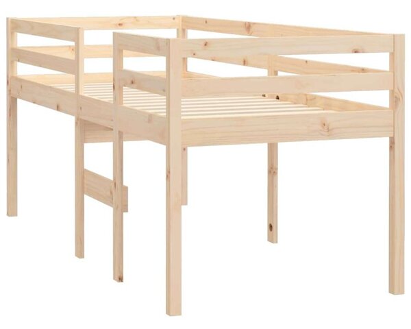 VidaXL tömör fenyőfa magasított ágy 90x190 cm