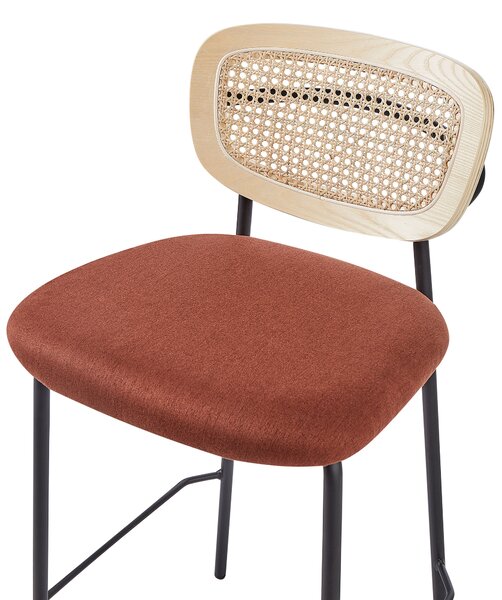Bárszék kétdarabos szettben MAYETTA Rattan Narancssárga