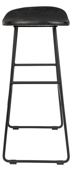 Fekete bárszék szett 2 db-os (ülésmagasság 62 cm) Tangle – White Label