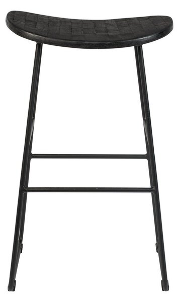 Fekete bárszék szett 2 db-os (ülésmagasság 62 cm) Tangle – White Label