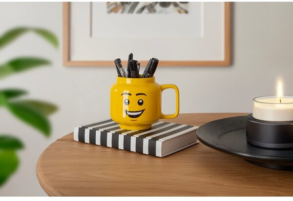 Sárga kerámia gyerek bögre 530 ml Head – LEGO®