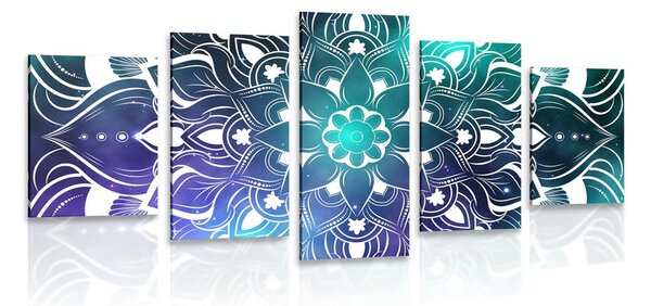 5 részes kép modern Mandala keleti mintával