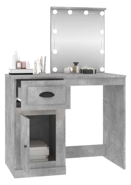 VidaXL Sminkasztal LED-del - Fa - 90x50x132,5cm
