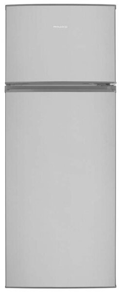 Philco PT 204 EX Felülfagyasztós hűtőszekrény 204L, M:143, LED világítás, E energiaosztály, Inox