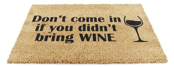 Kókuszrost lábtörlő 40x60 cm Without Wine – Artsy Doormats