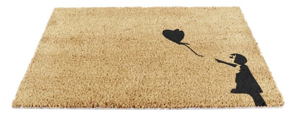 Kókuszrost lábtörlő 40x60 cm Girl With a Ballon – Artsy Doormats