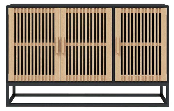 VIDAXL - Fekete Fa Tálalószekrény - Modern - 105x30x65 cm